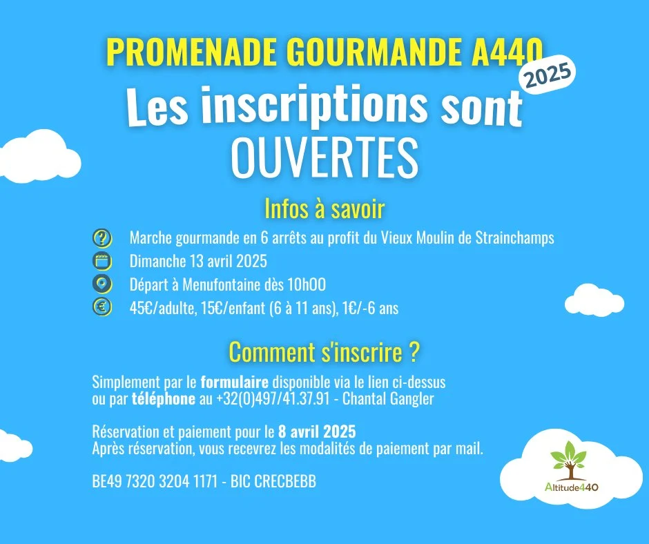 Affiche pour une balade gourmande